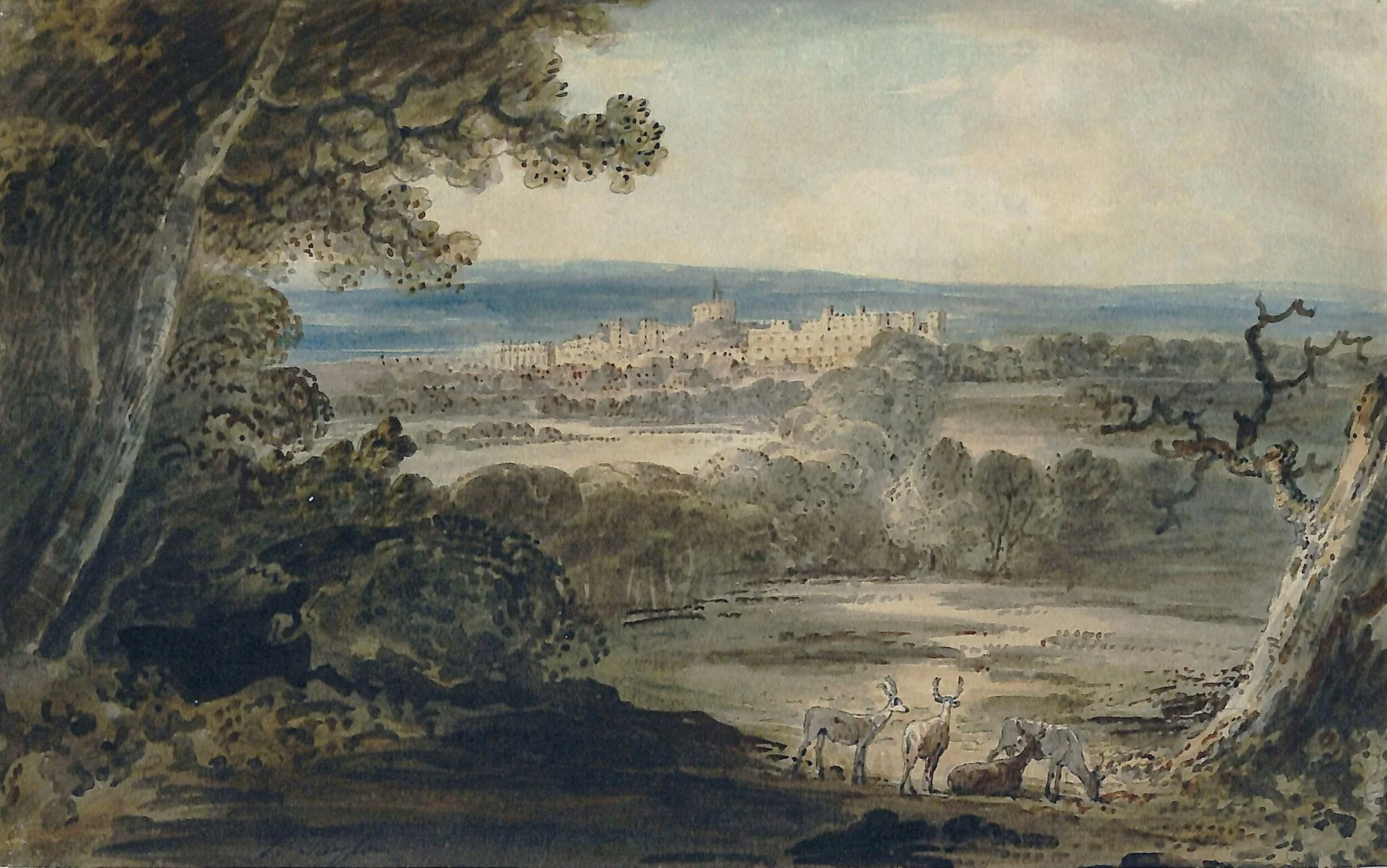 Windsor Forest and Castle, detail