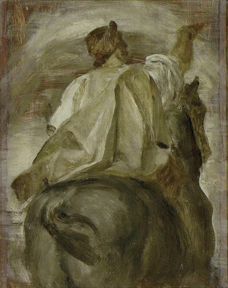 The Rider on the Black Horse, detail