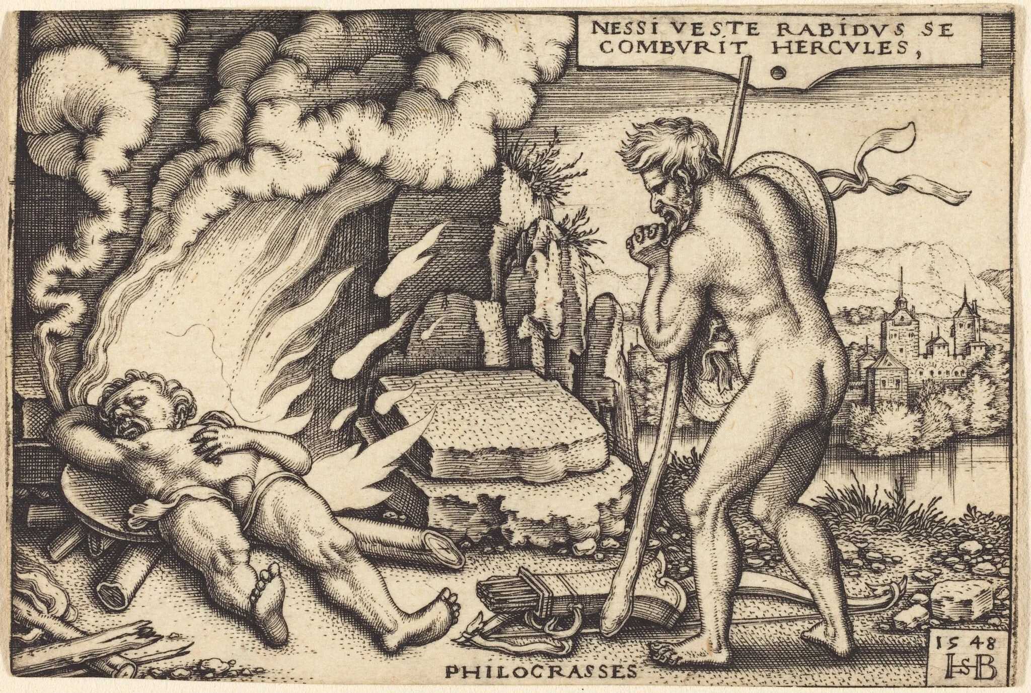 Death of Hercules, detail