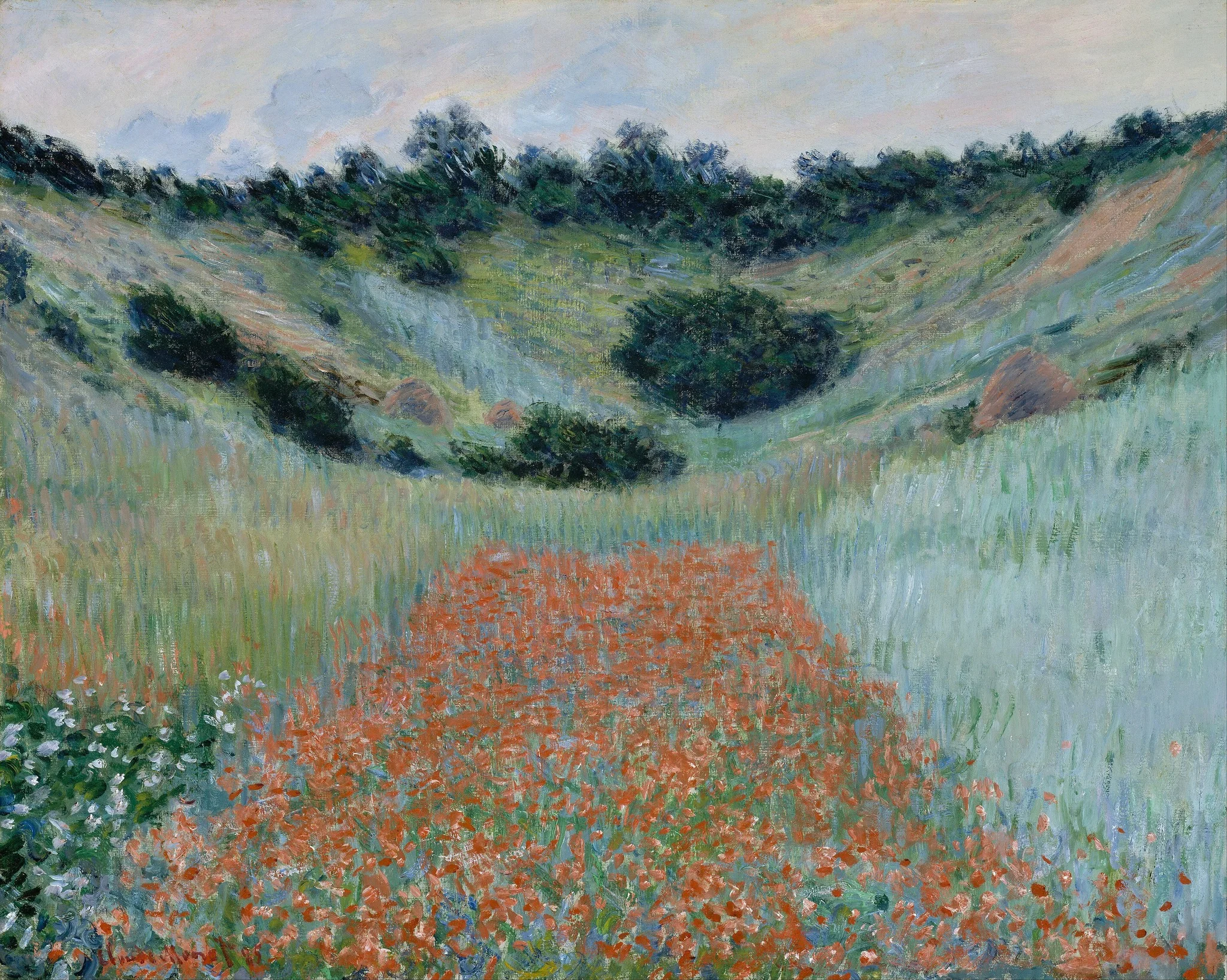 Poppy Field in a Hollow near Giverny, detail