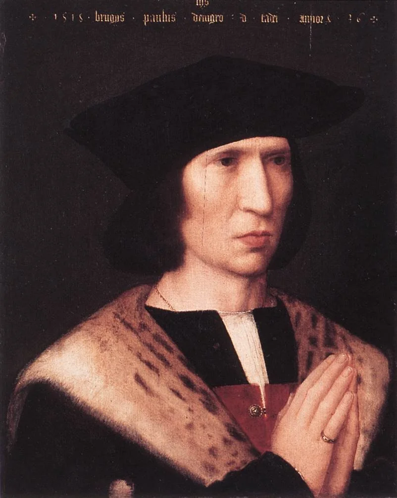 Portrait of Paulus de Nigro, detail