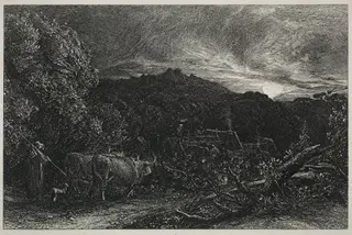 The Weary Plowman, by Samuel Palmer, 1858