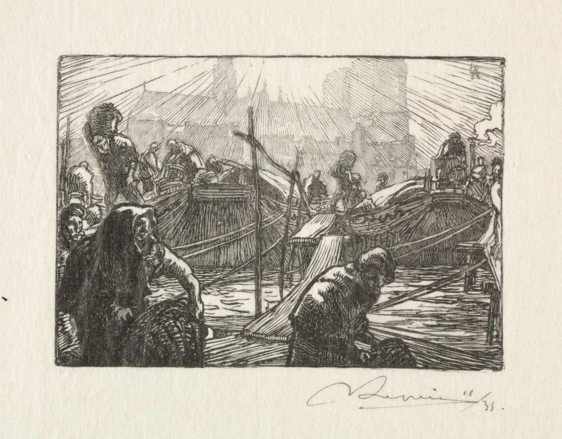 Notre Dame vue du Marché aux pommes, detail