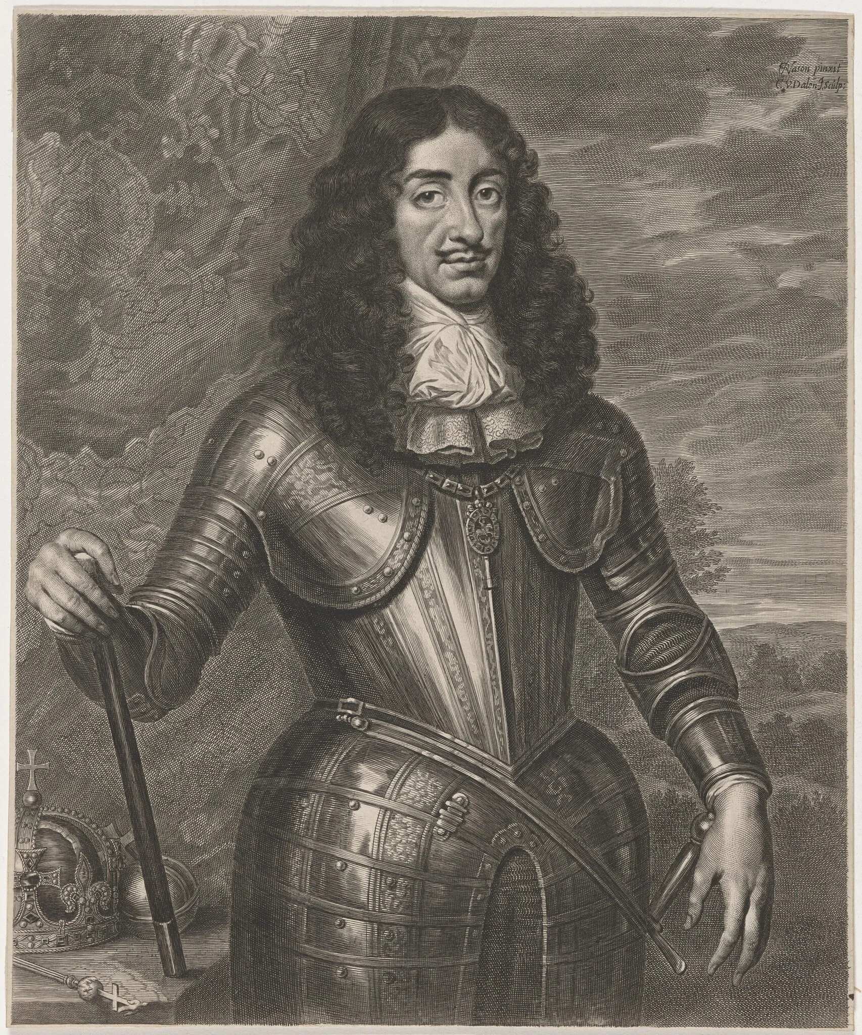 Charles II, detail