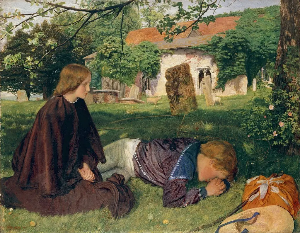 Home from Sea, by Arthur Hughes, oil, 1862