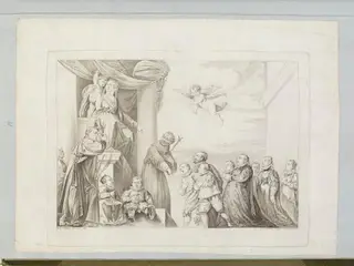Virgin Enthroned, by Gaetano Zancon, 1850