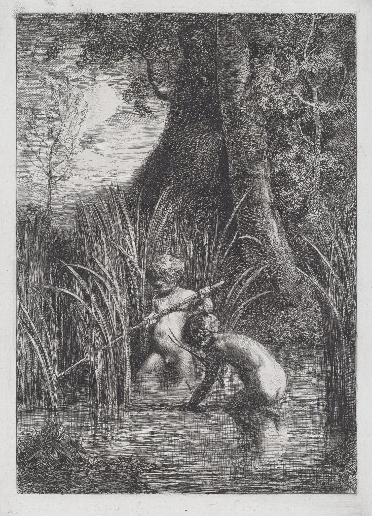 Fishing [La pesca], detail