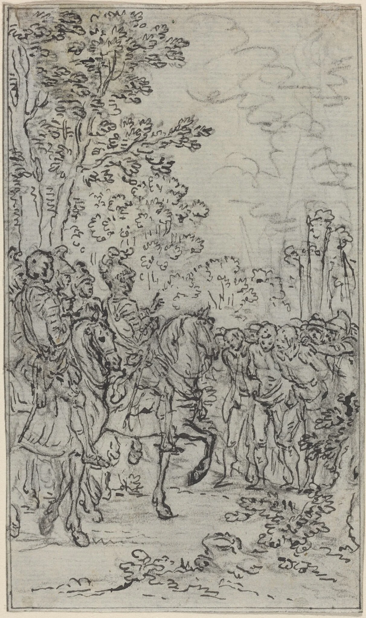 Captives before a Commander, detail