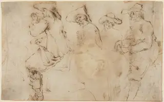 Four Horsemen, by Stefano Della Bella, ink, 1628