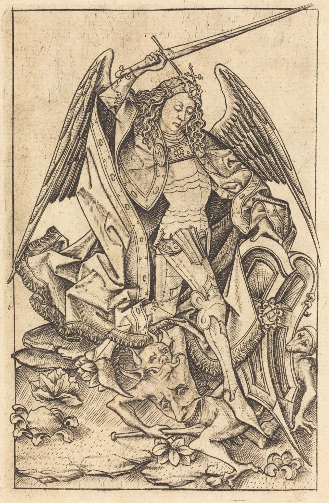 Saint Michael, detail
