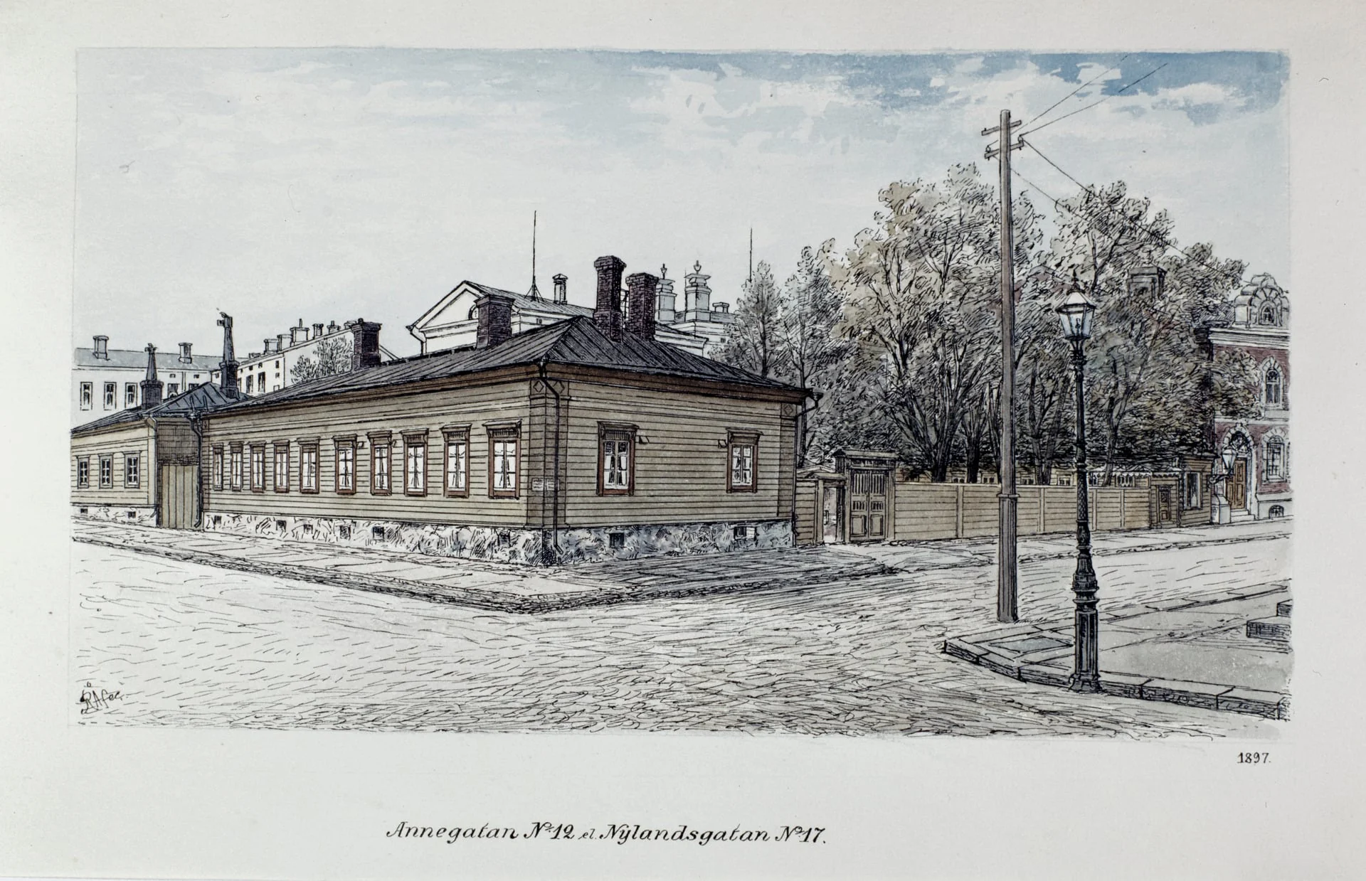 Annankatu 12 - Uudenmaankatu 17, Leschen talo, detail