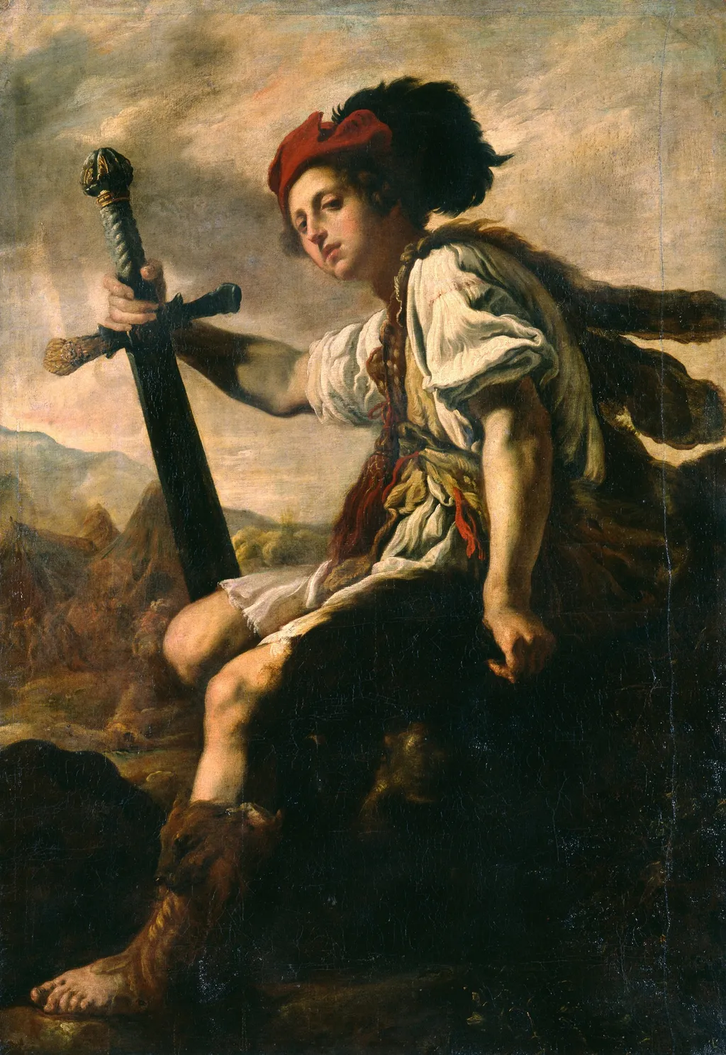 David with the Head of Goliath, by Domenico Fetti, oil, 1614