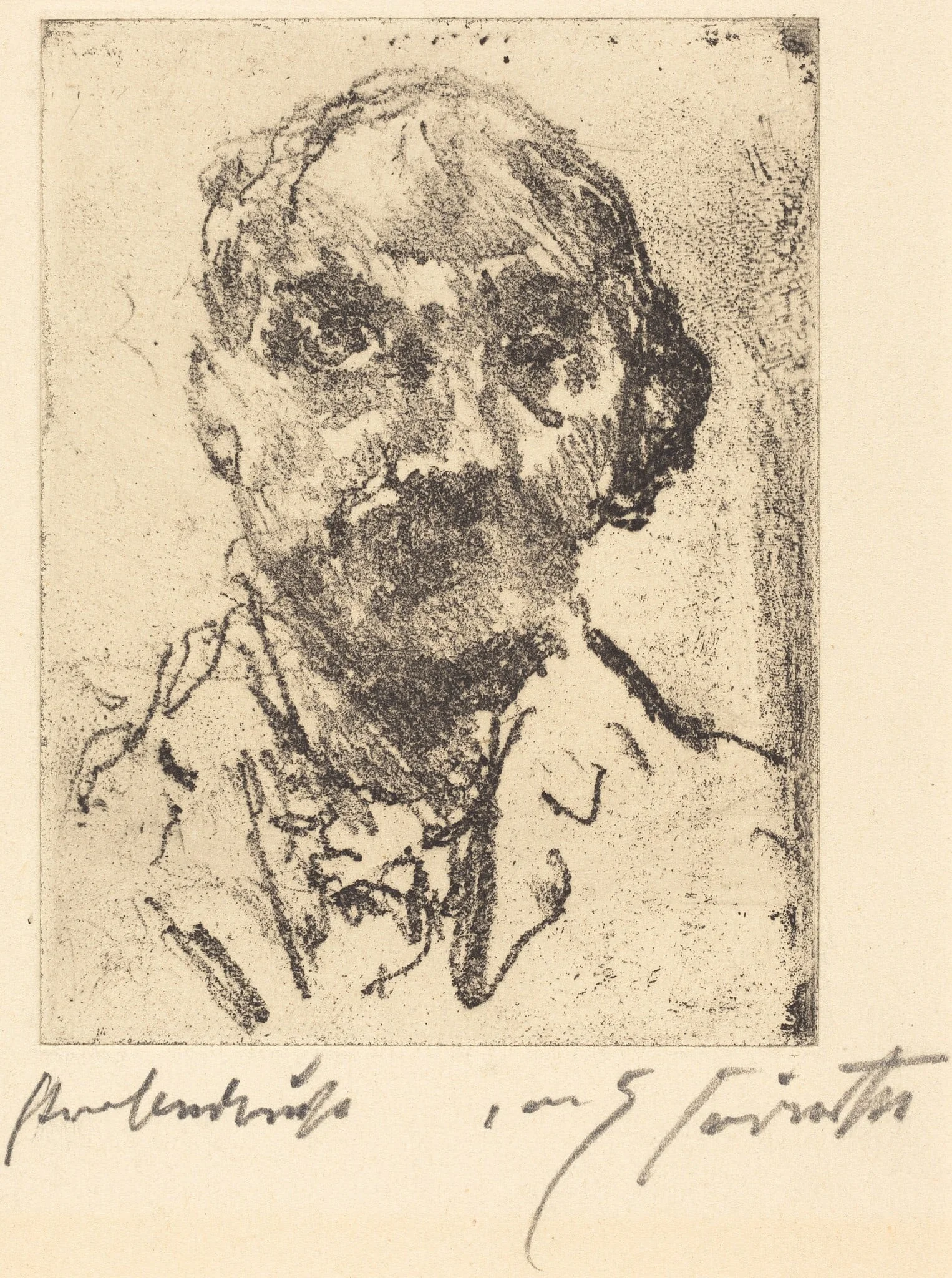 Selbstbildnis (Self-Portrait), detail