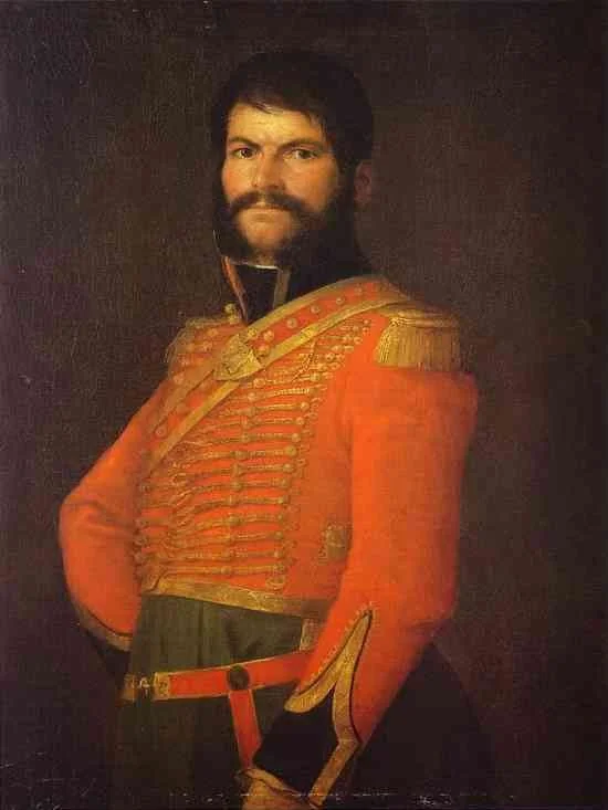 Portrait de Juan Martin Diez, the Determined, detail
