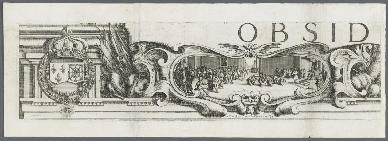 The Siege of La Rochelle: Plate 1, detail