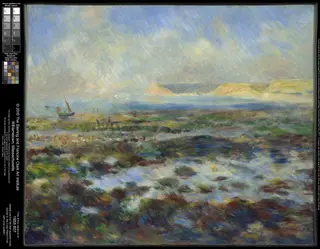 Low Tide, Yport, by Pierre-Auguste Renoir, oil, 1892