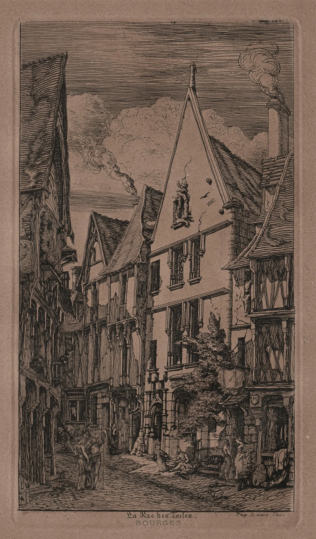 Rue des Toilés, Bourges, detail