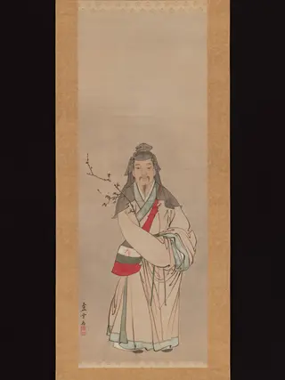 Tenjin Traveling to China, by Nagasawa Rosetsu, unspecified, 1794