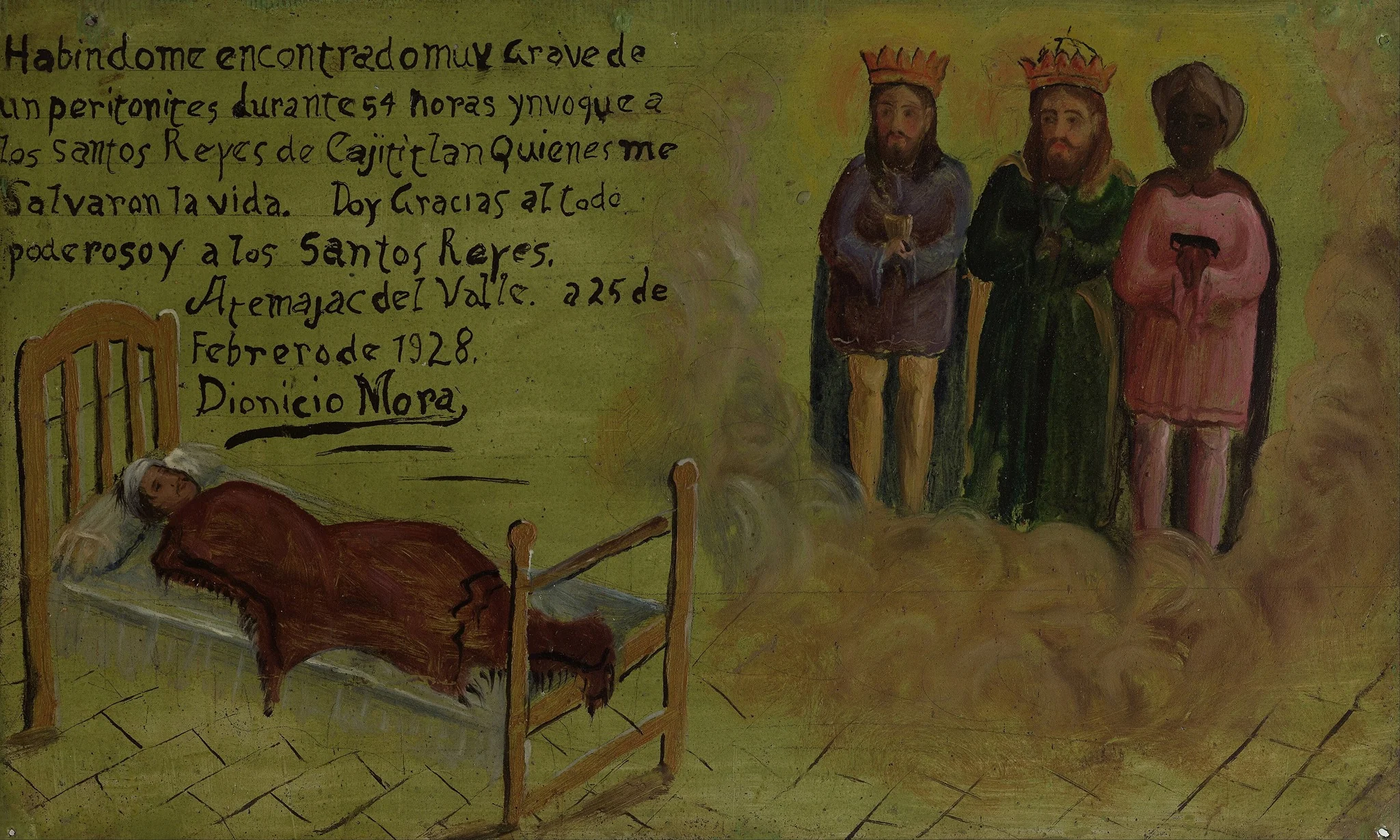 Votive offering dedicated to the Three Wisdom Kings, detail