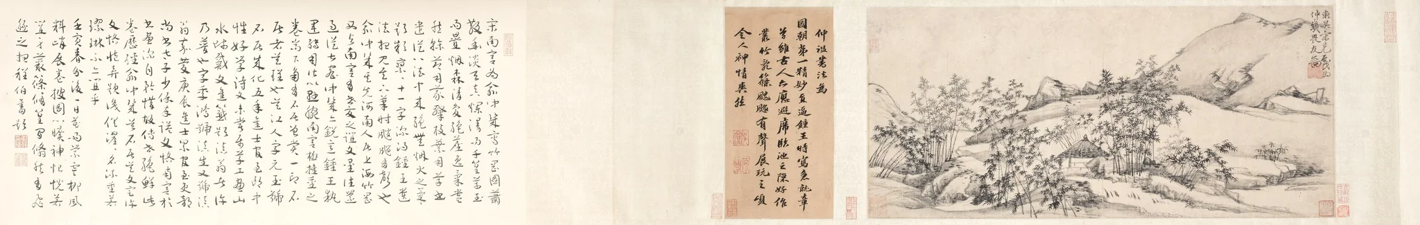 Landscape with Bamboo, detail