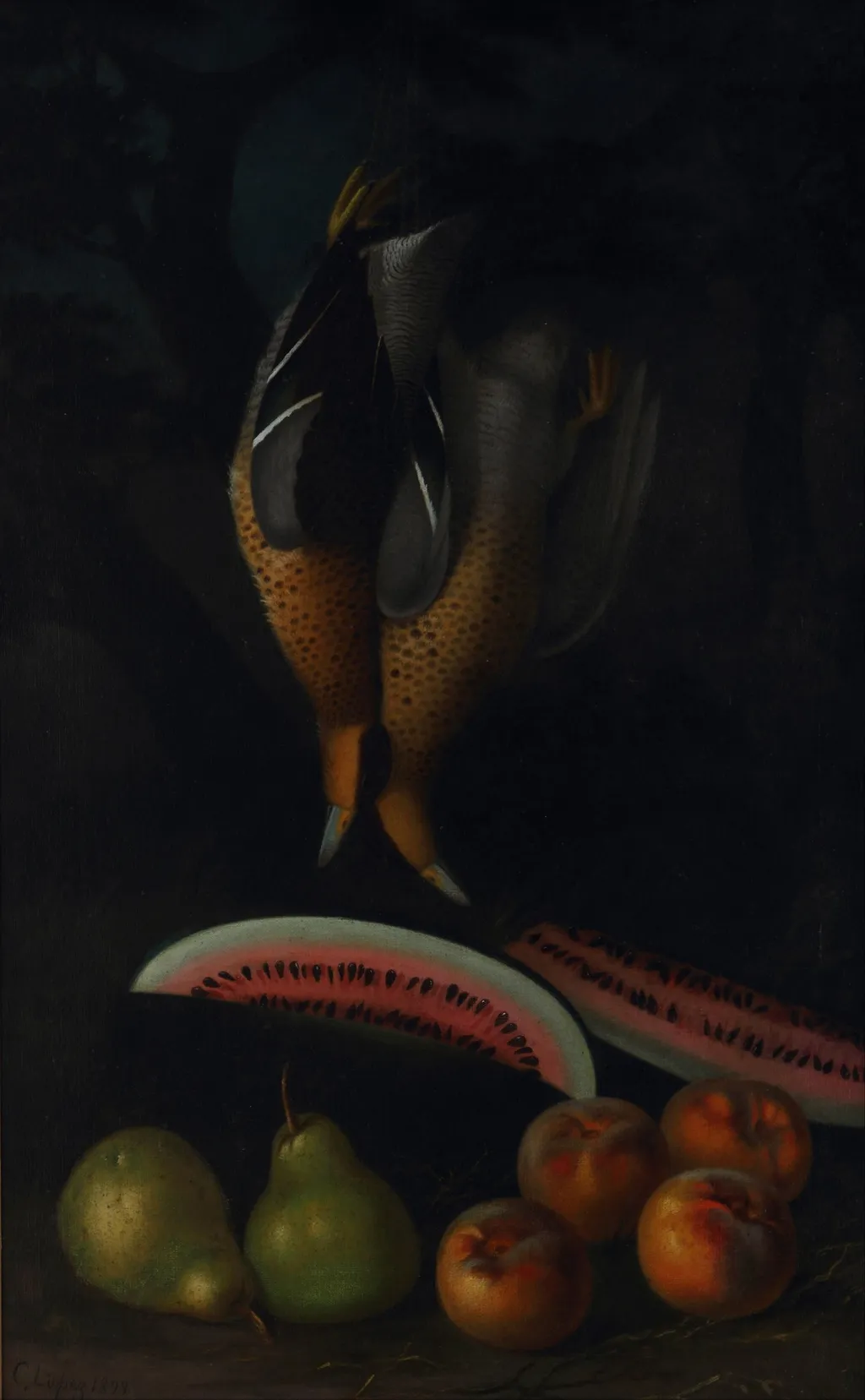 Naturaleza Muerta, by Luis Candido Lopez, oil, 1900