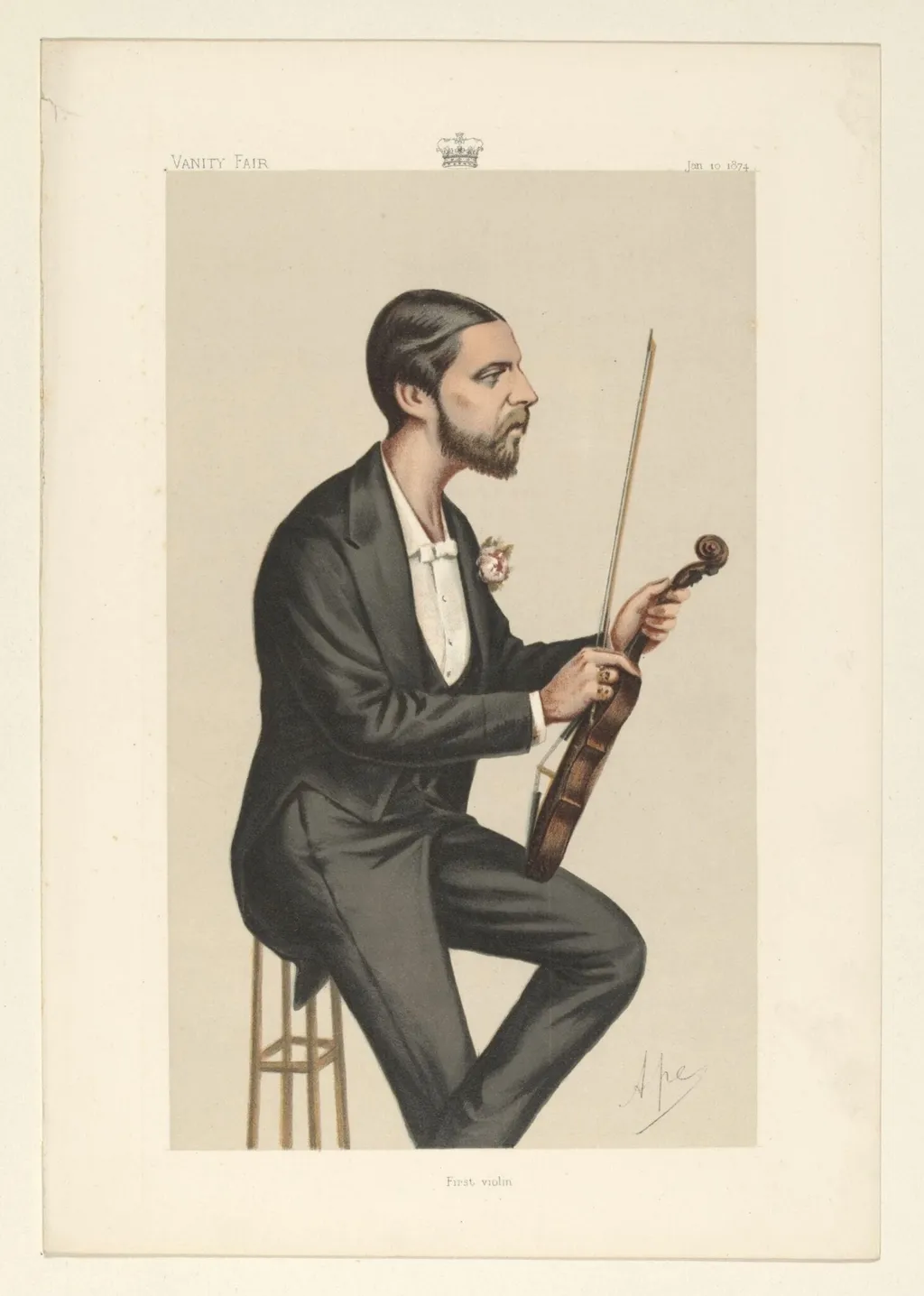 H Beard Print Collection, by Carlo "Ape" Pellegrini, 1850