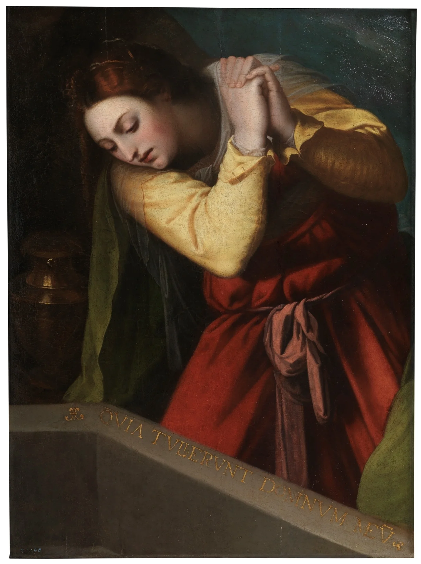 Mary Magdalene before Christ’s Tomb, detail