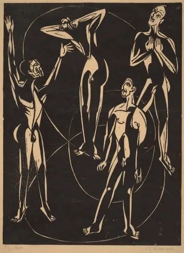 Feelings, by Ernst Ludwig Kirchner, ink, 1937