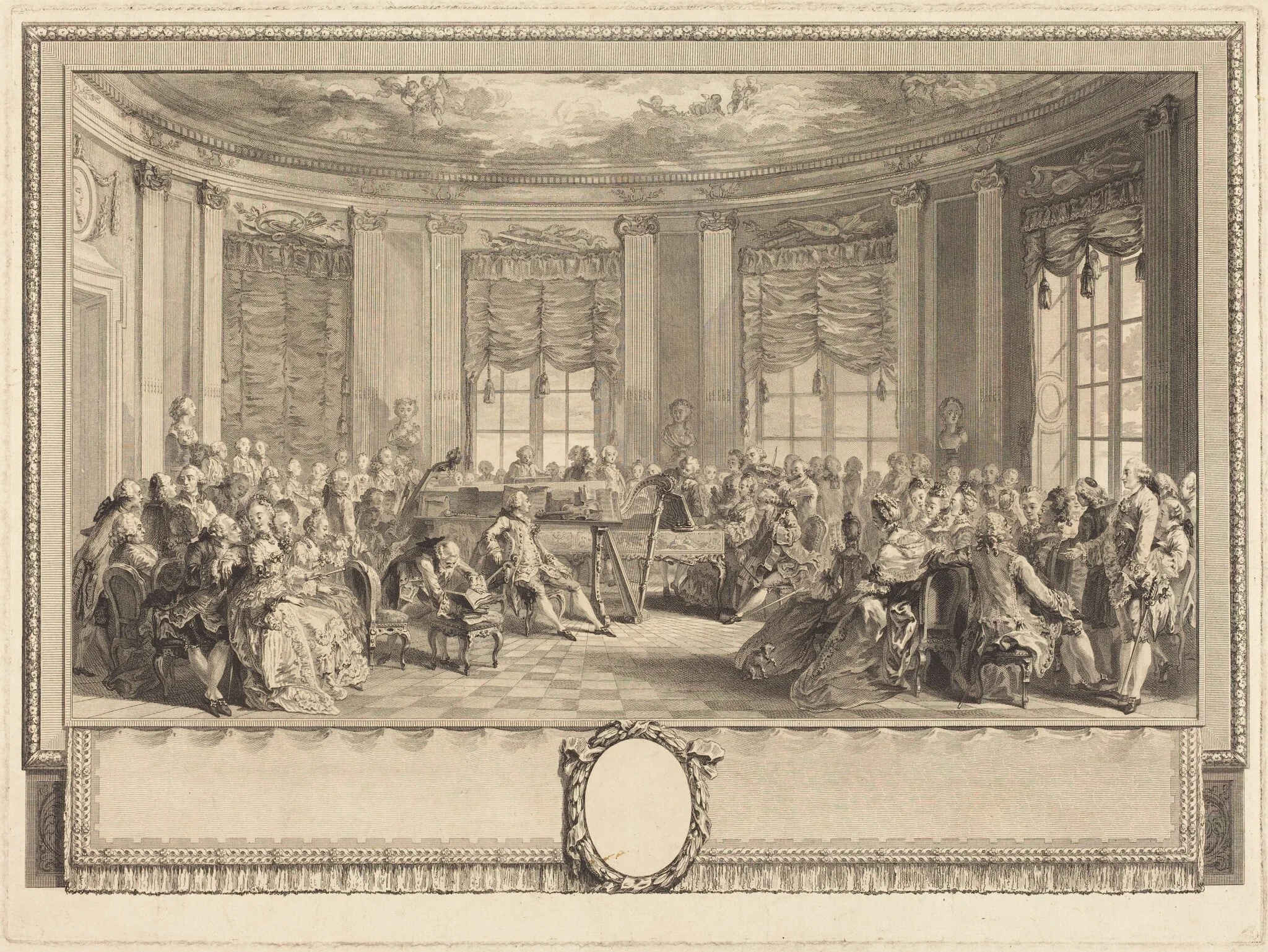 Le concert, detail