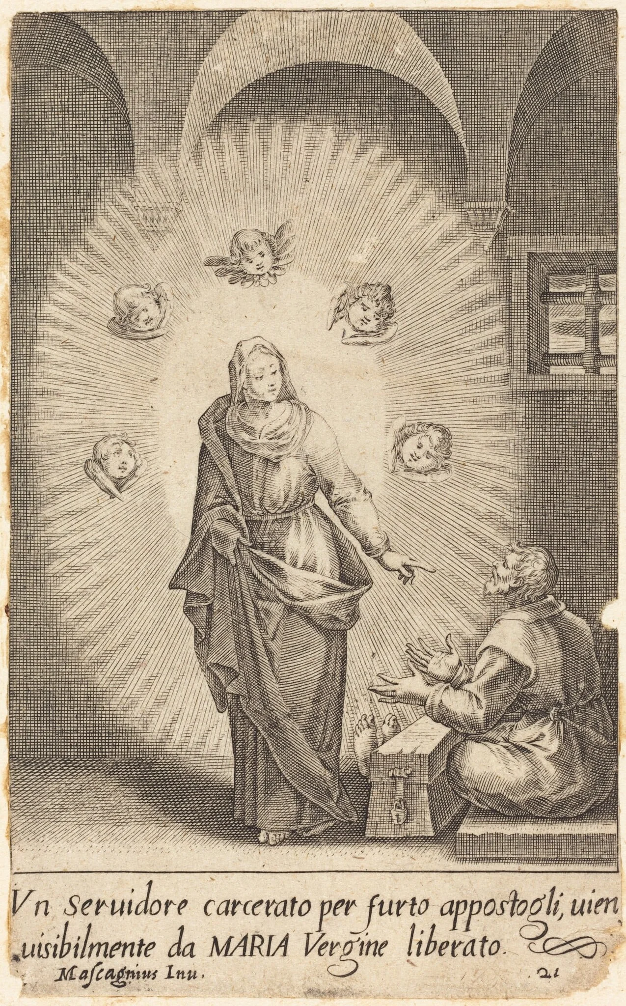 The Delivered Servant, detail