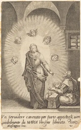 The Delivered Servant, by Jacques Callot, ink, 1619