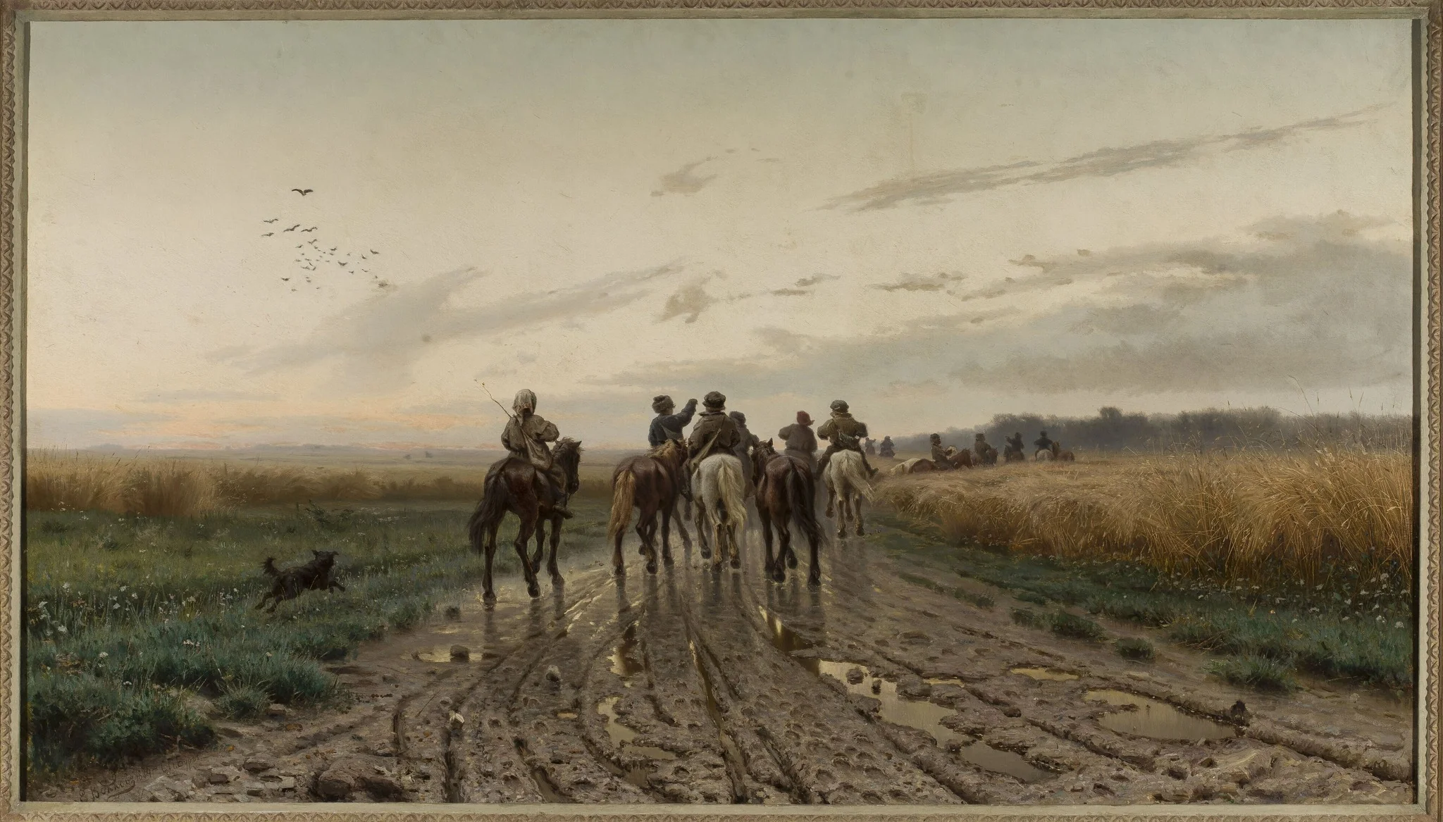 On the way to pasture, detail