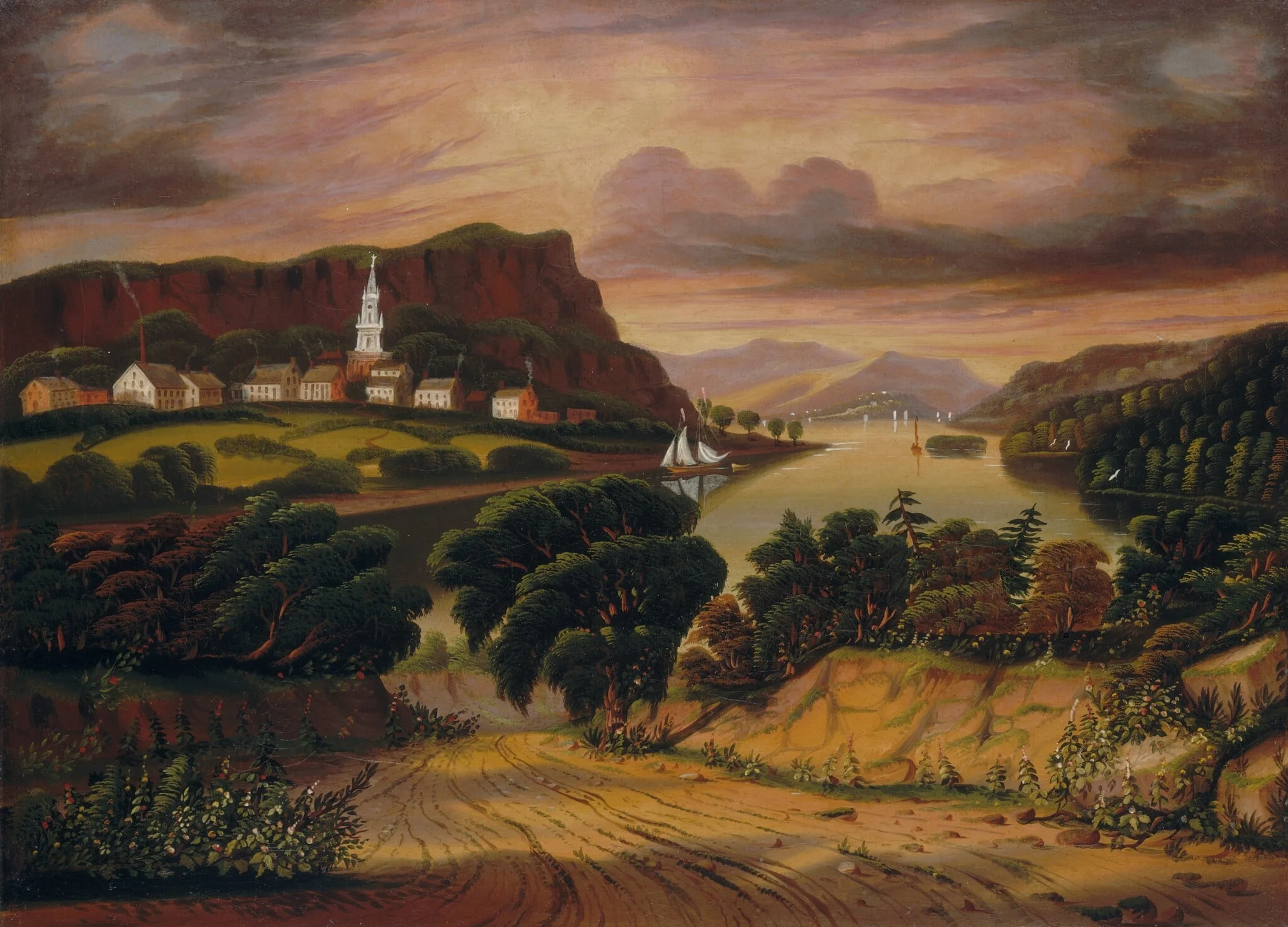 Lake George and the Village of Caldwell, detail