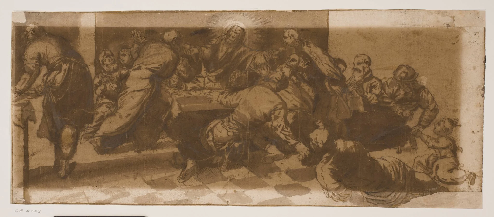 The Last Supper after the painting in San Polo, Venice, detail