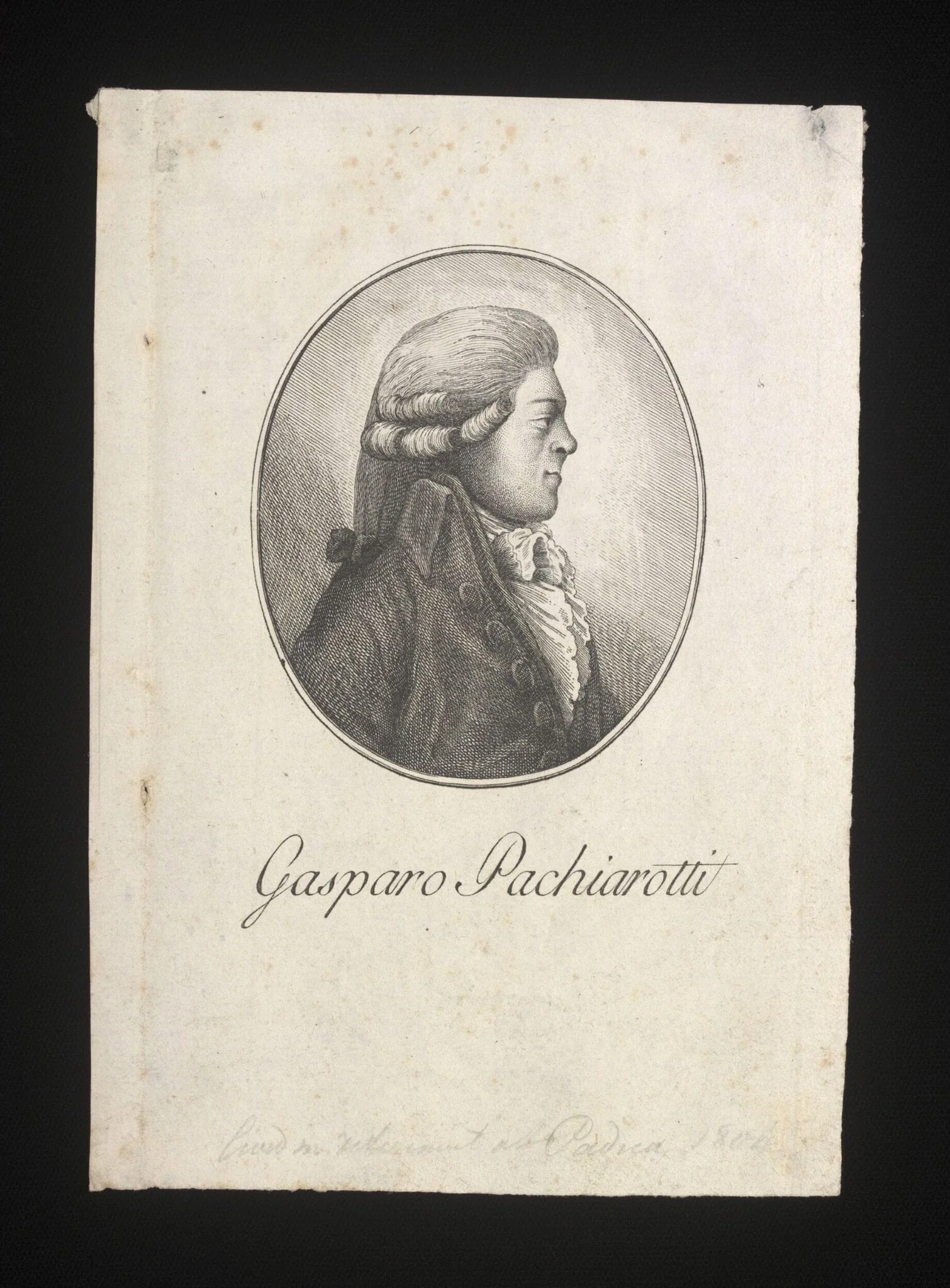 Gasparo Pachiarotti, detail