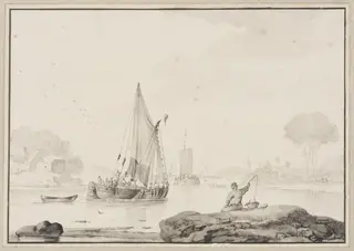 Dutch River Barges, by Wigerus Vitringa, 1657