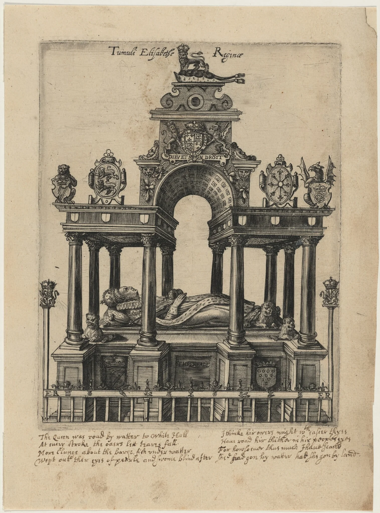 The Tomb of Elizabeth I, detail