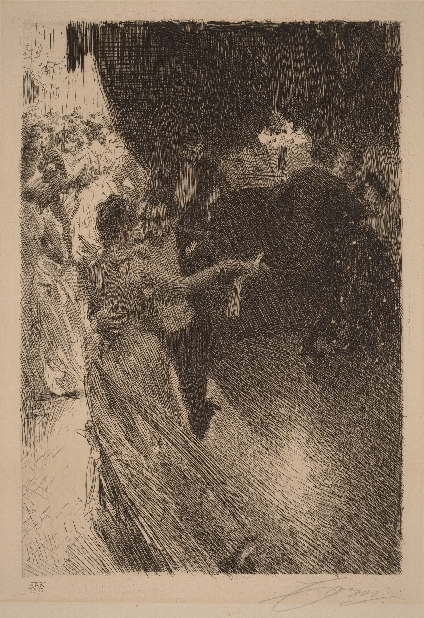 The Waltz, detail