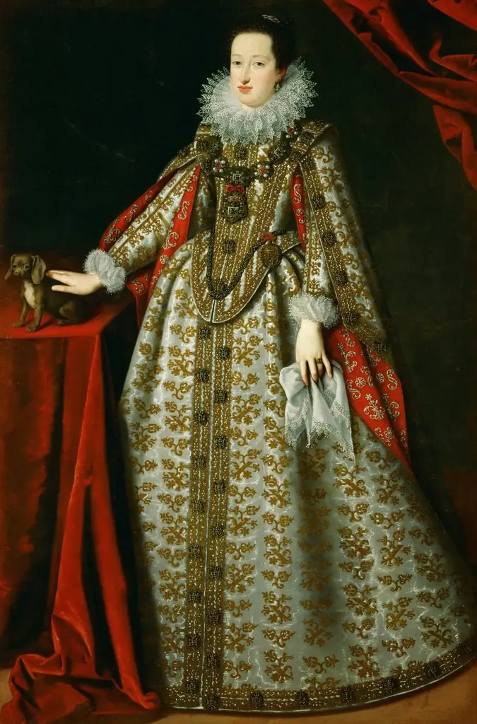 Portrait of Eleonore von Gonzaga (1598-1655), wife of Ferdinand II, by Justus Sustermans, oil, 1621