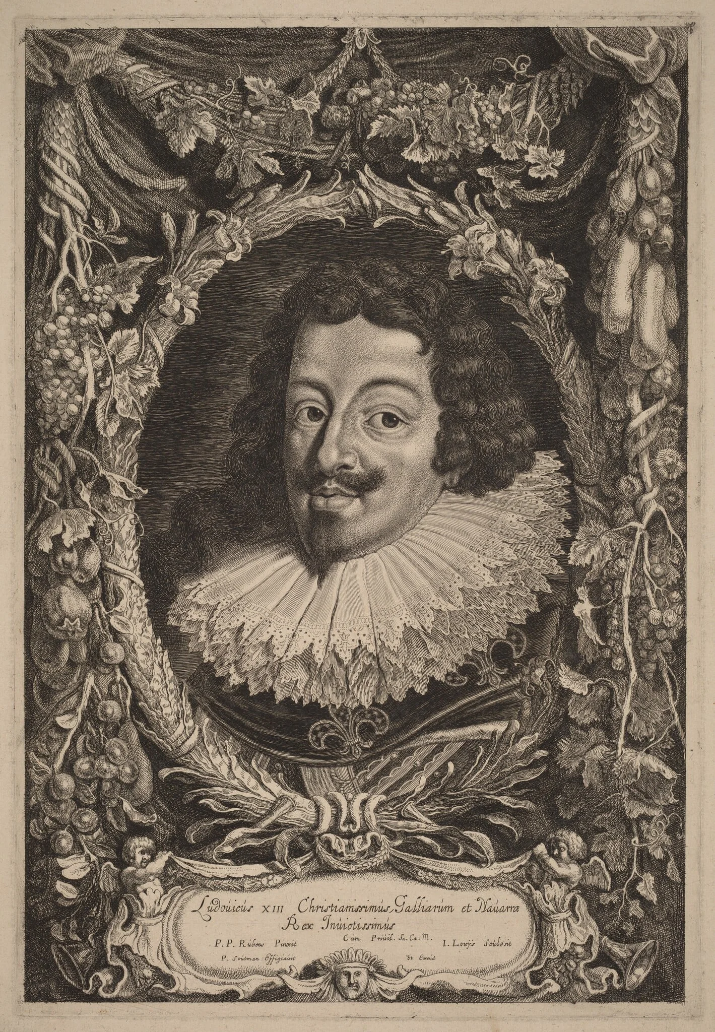Louis XIII, King of France, detail