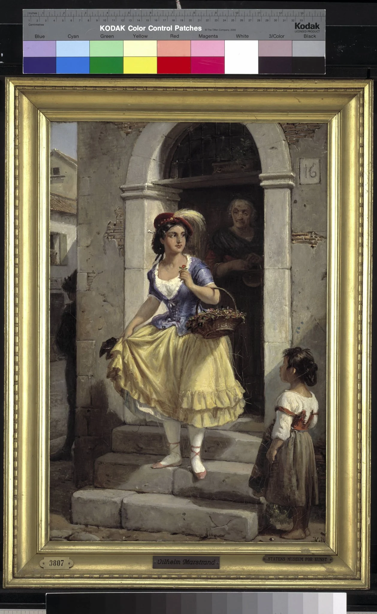 An Italian Woman in the Way to the Carnival, detail