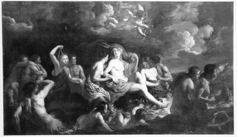 Venus, Tritonen und Liebesgötter, detail
