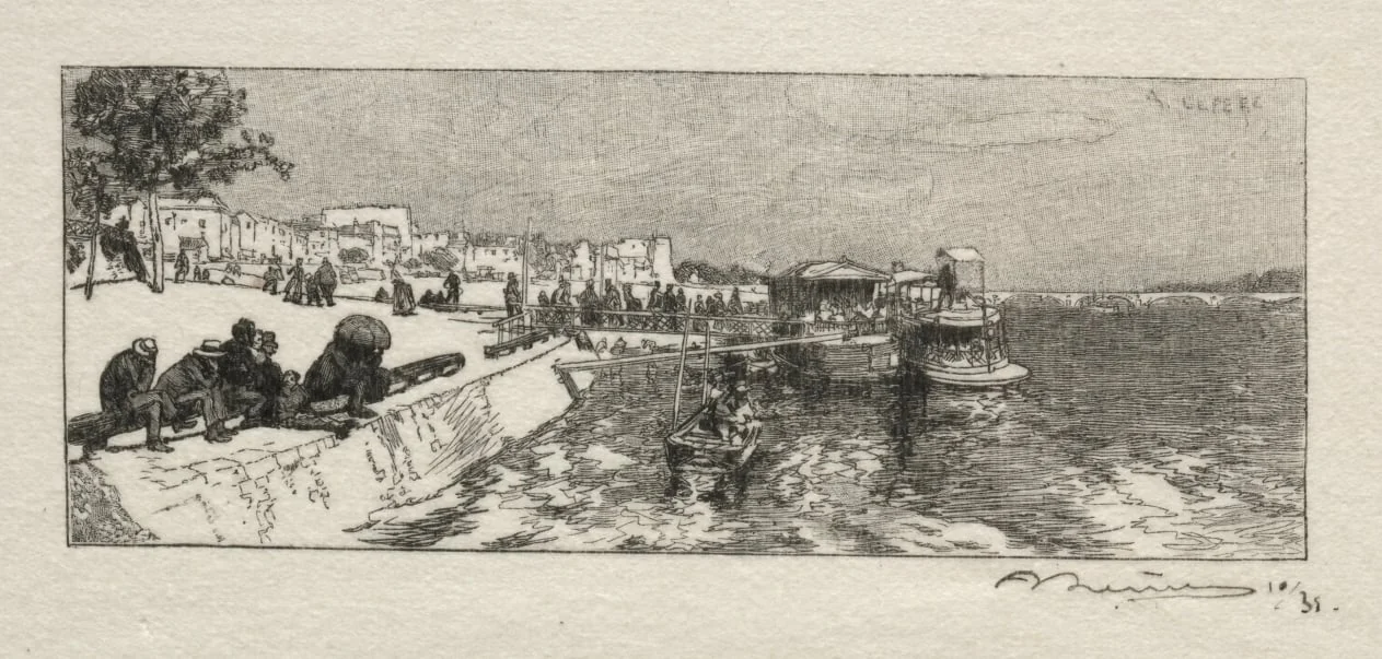 Embarcadére a Bercy, detail
