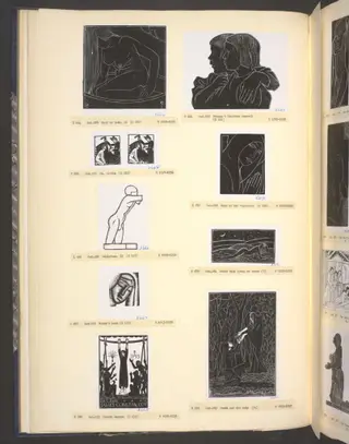 Sculpture II, by Eric Gill, ink, 1923
