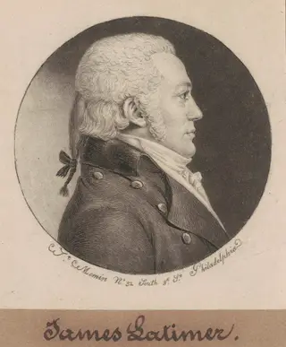James Latimer, by Charles B. J. Févret de Saint-Mémin, ink, 1798