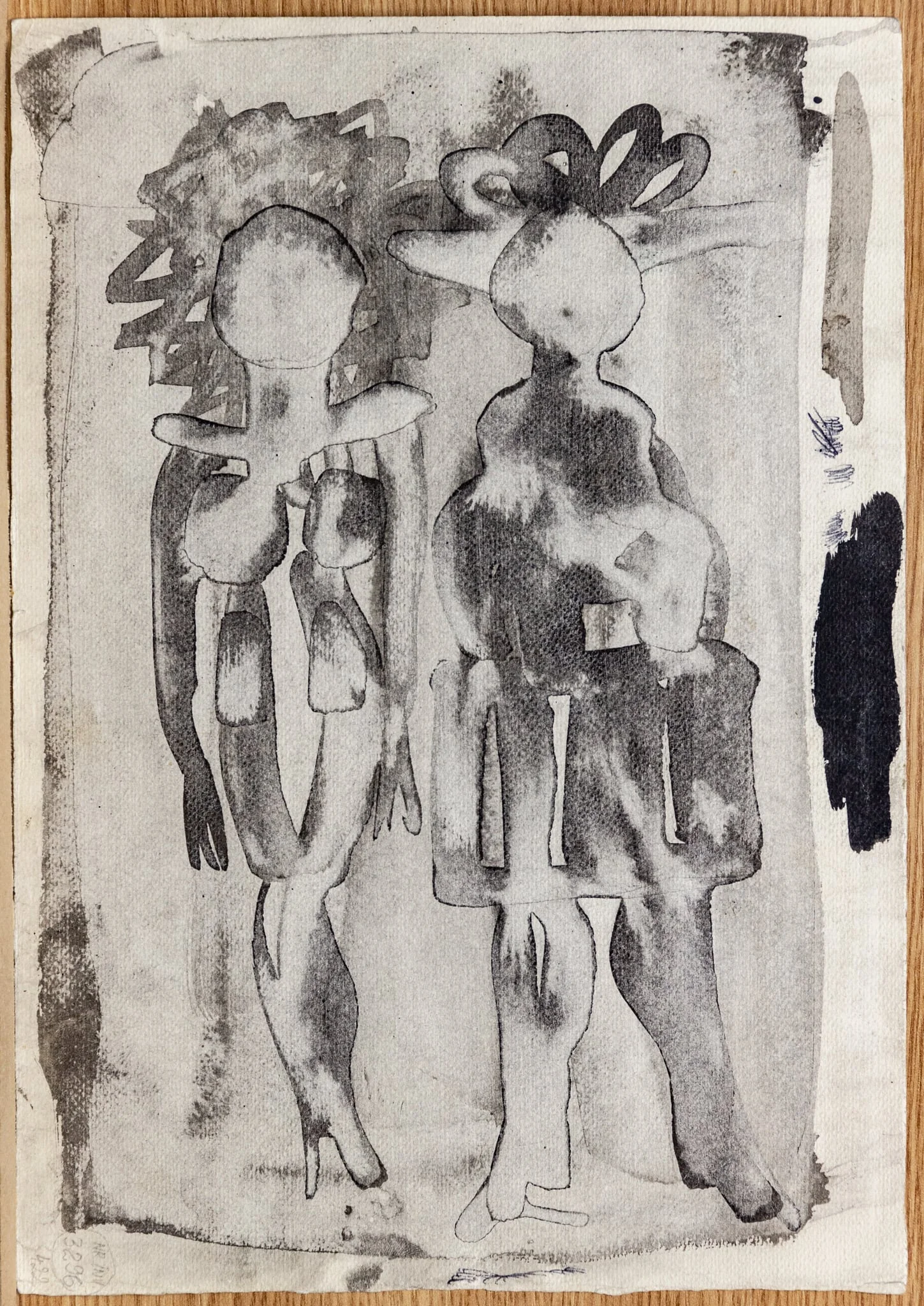 V: Două personaje, detail