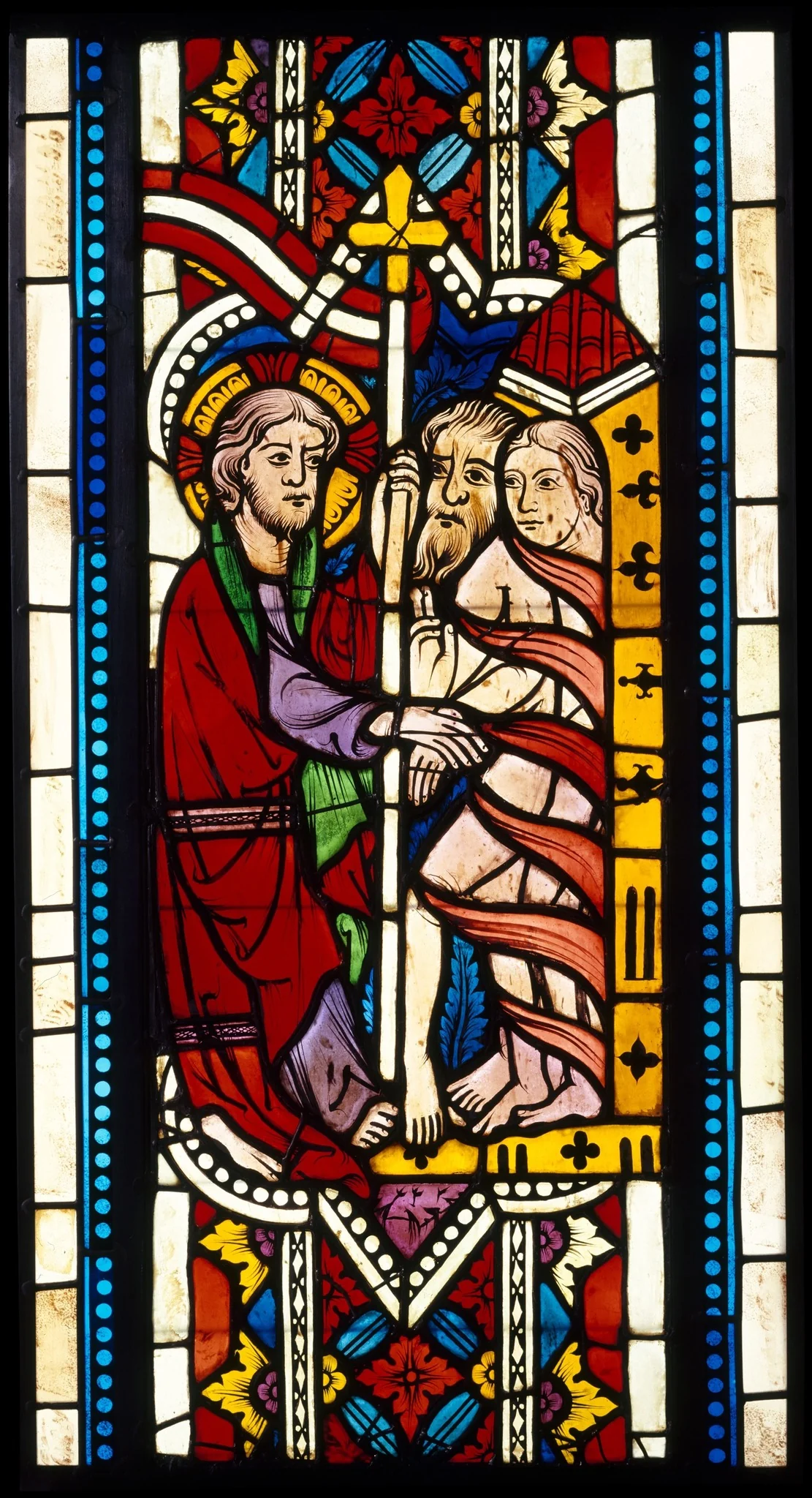 Panel with the Harrowing of Hell, detail