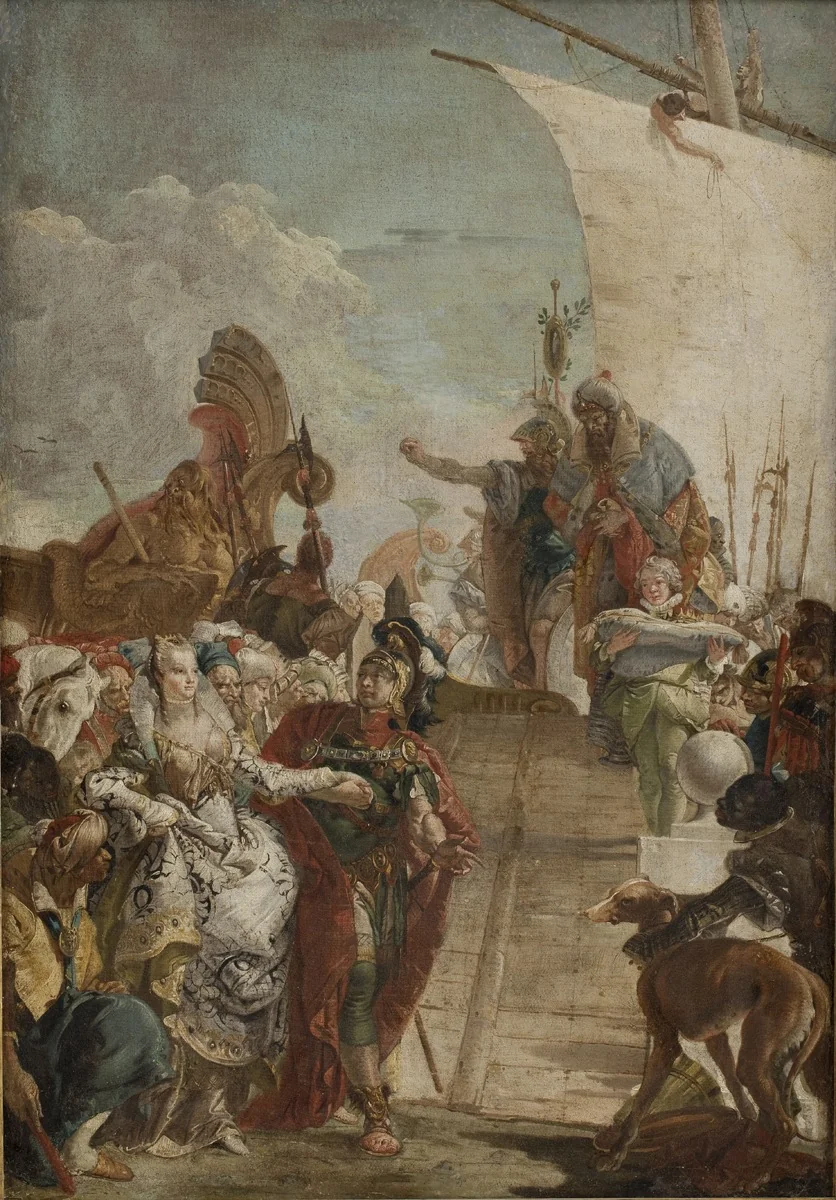 Anthony Leading Cleopatra on board, detail
