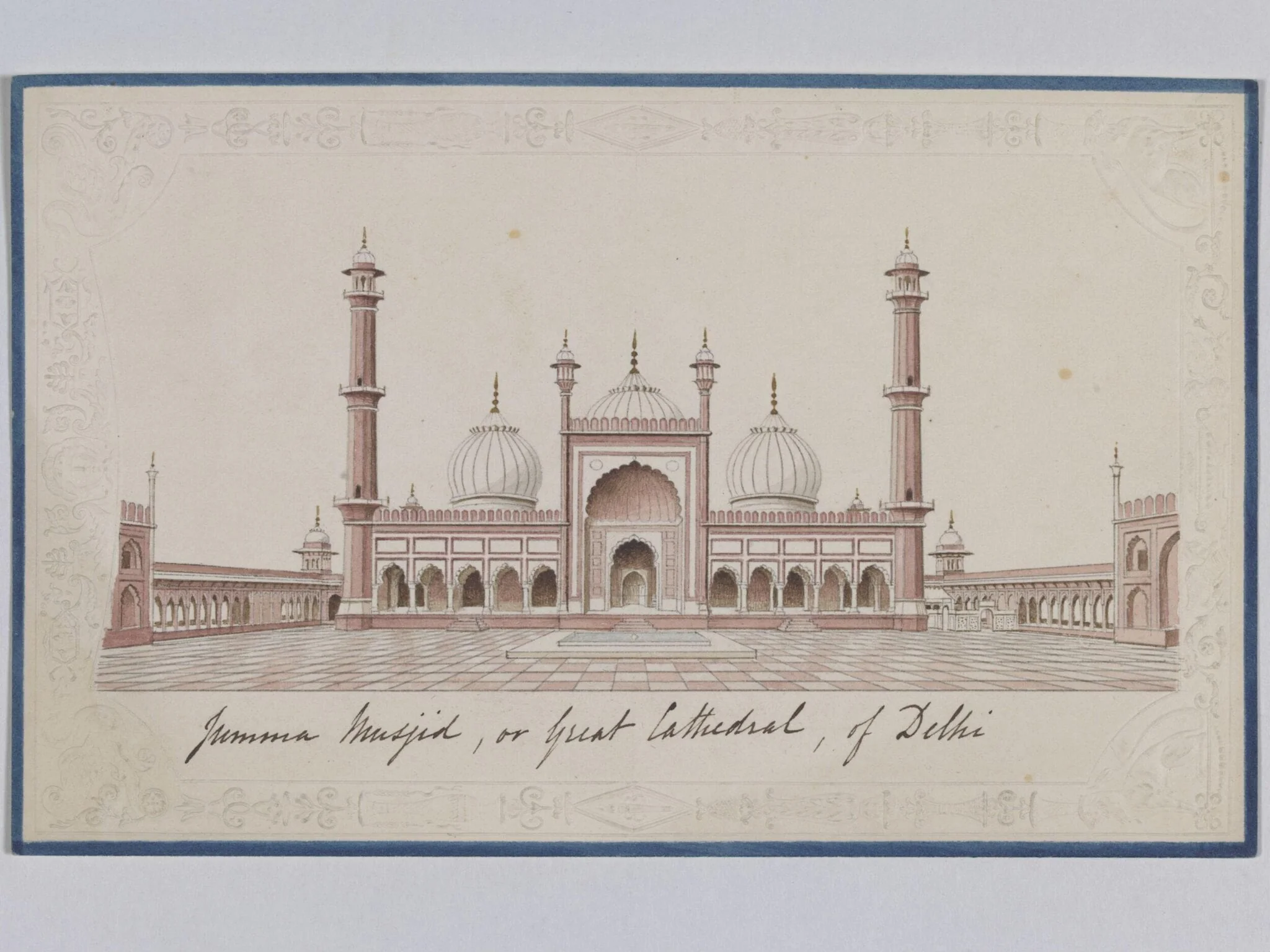 The Jami Masjid, Delhi, detail