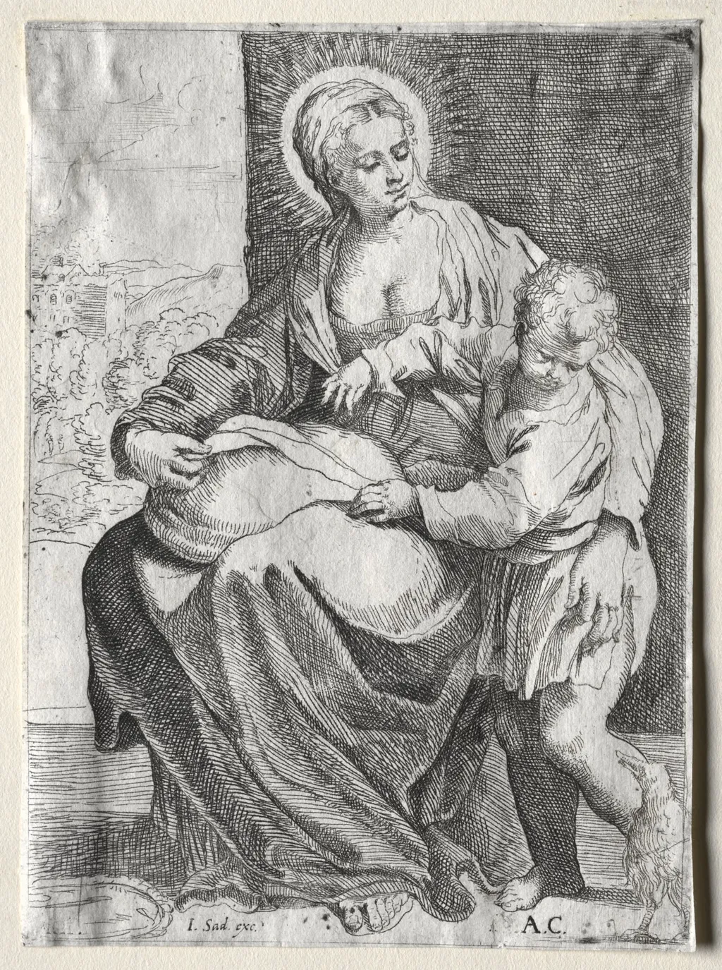 Madonna with the White Raven, by Annibale Carracci, 1504